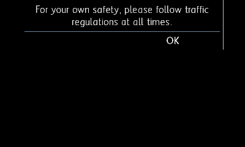A factory safety screen captured through QNX Screen, transferred to the P4 and converted to PNG.