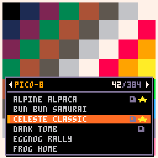 A shelf: the label is the screen, the panel floats (re-render)